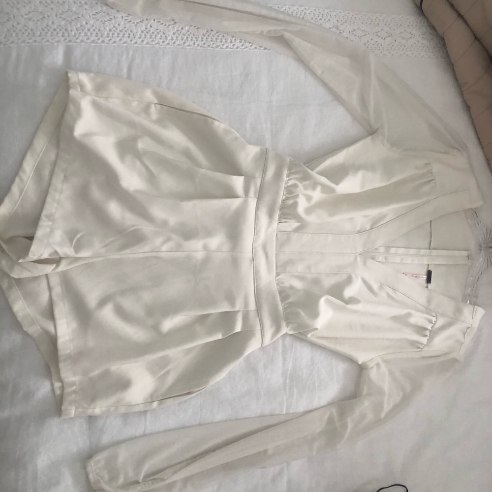 White Romper with mesh
